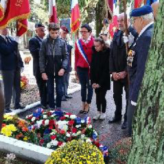 Jade et Anthony avec Lorraine Acquier, adjointe au Maire